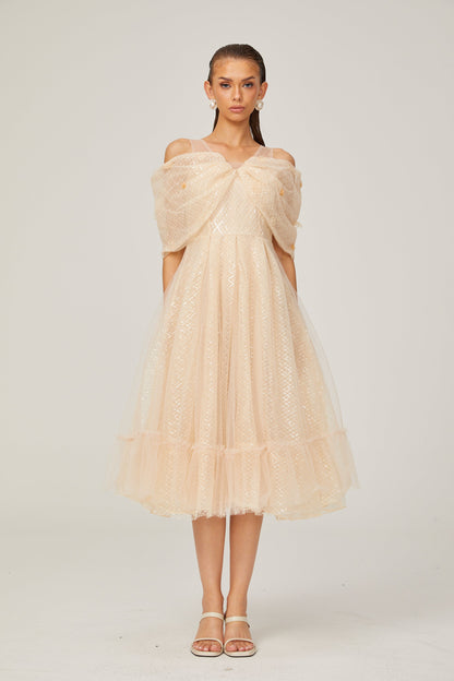 Danielle midi elbise