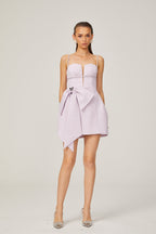 Honorine fiyonklu mini elbise