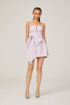 Honorine fiyonklu mini elbise