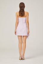 Honorine fiyonklu mini elbise