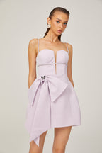 Honorine fiyonklu mini elbise