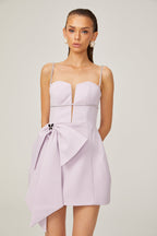 Honorine fiyonklu mini elbise