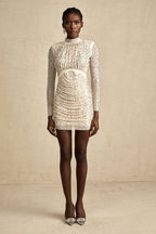 Noémie kristal mini elbise