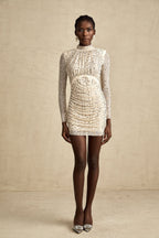 Noémie kristal mini elbise