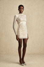 Noémie kristal mini elbise