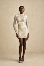 Noémie kristal mini elbise