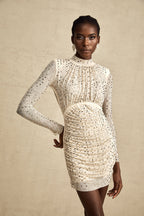 Noémie kristal mini elbise