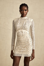 Noémie kristal mini elbise