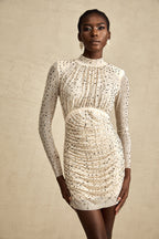 Noémie kristal mini elbise