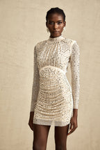 Noémie kristal mini elbise