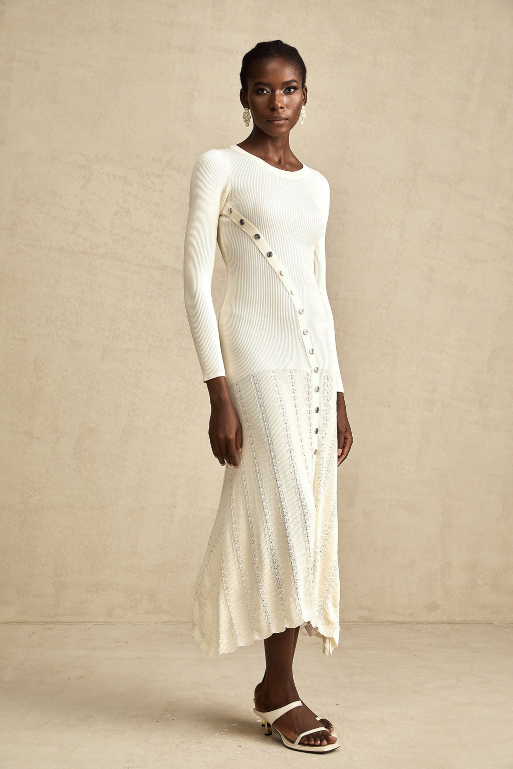 Éléonore midi elbise