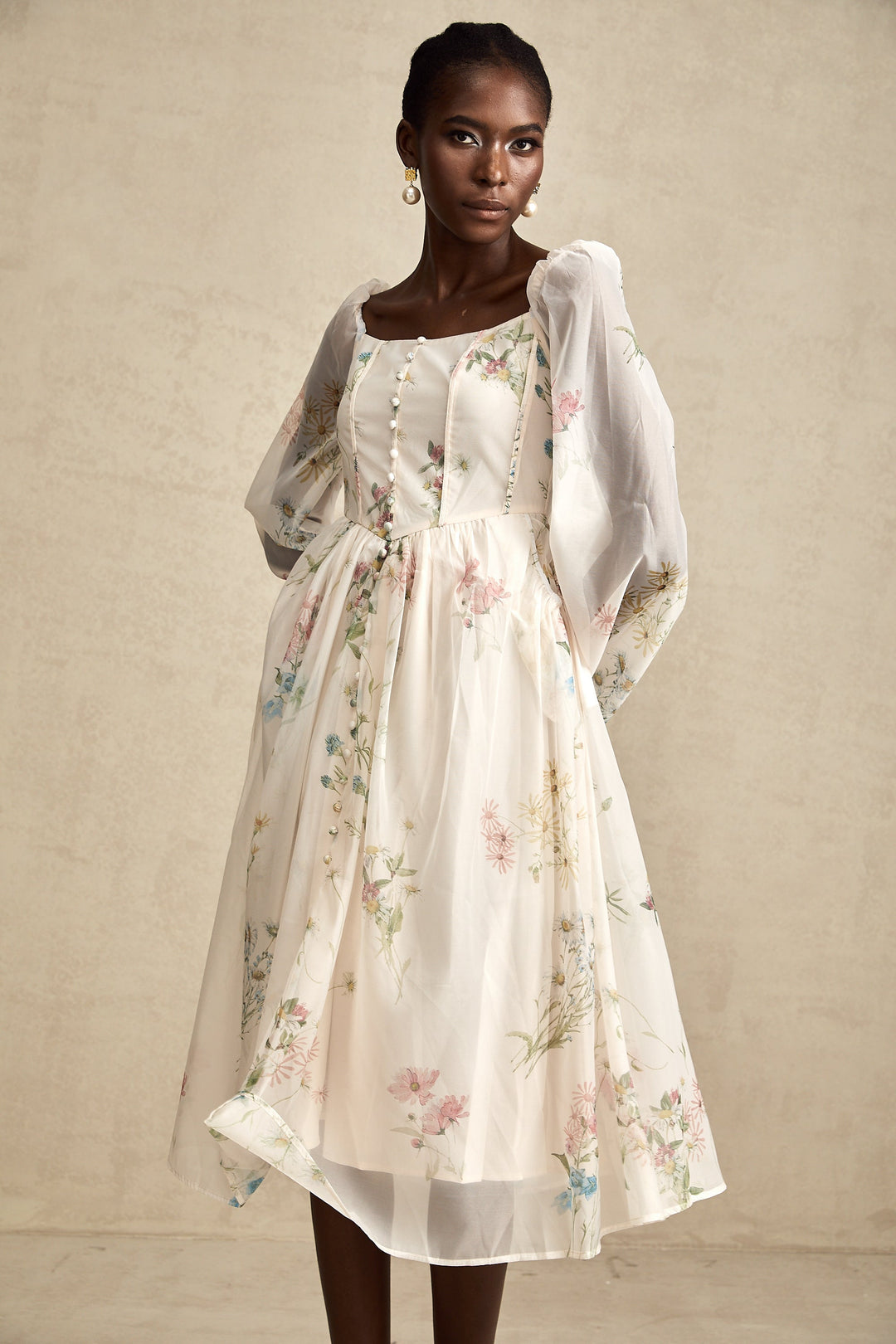 Anne midi elbise