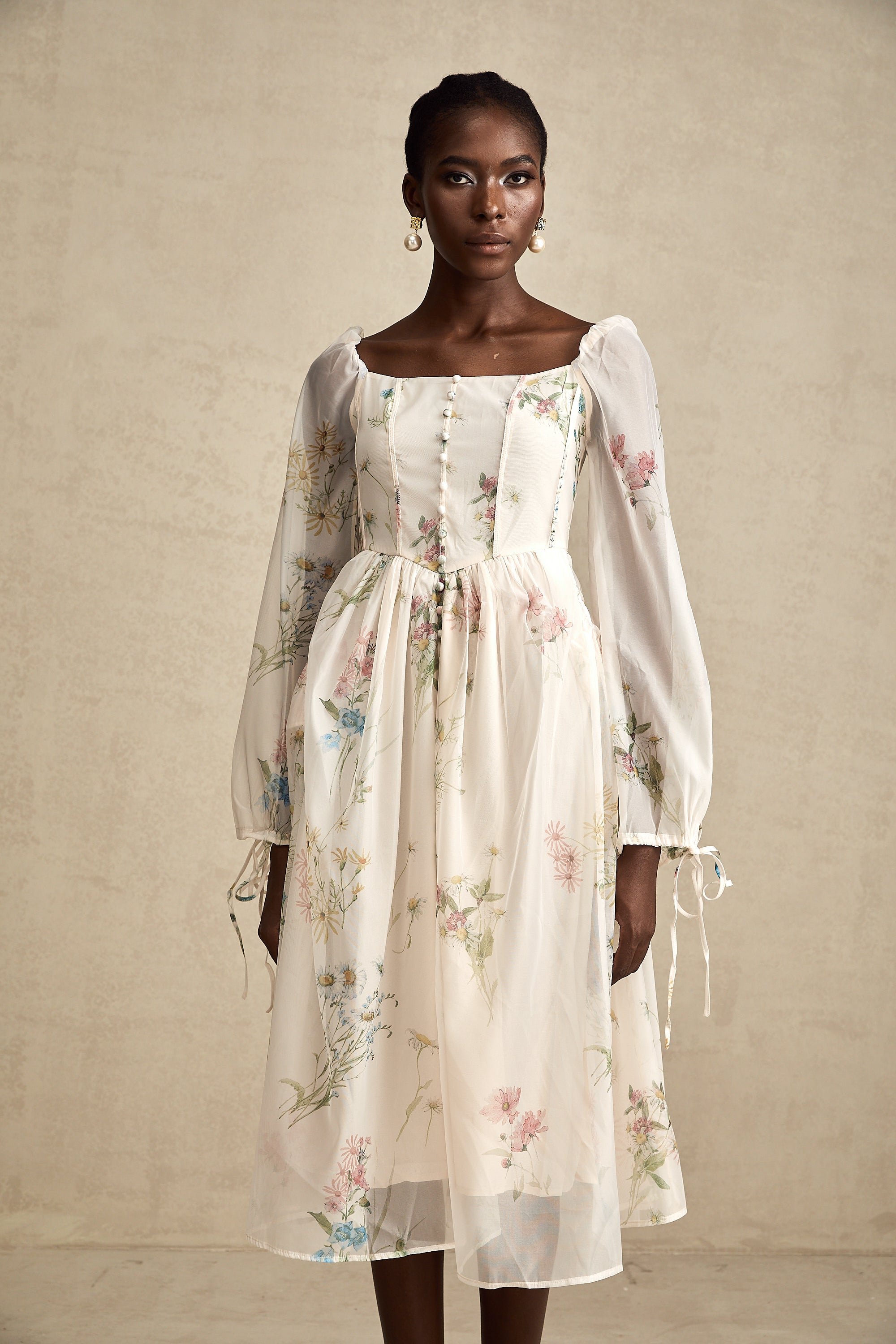 Anne midi elbise