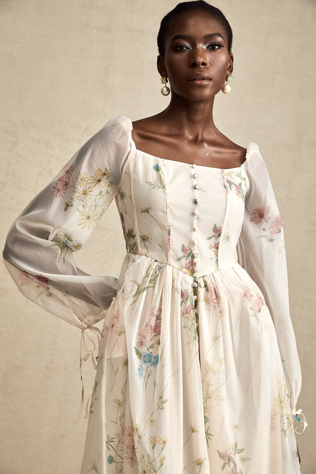 Anne midi elbise