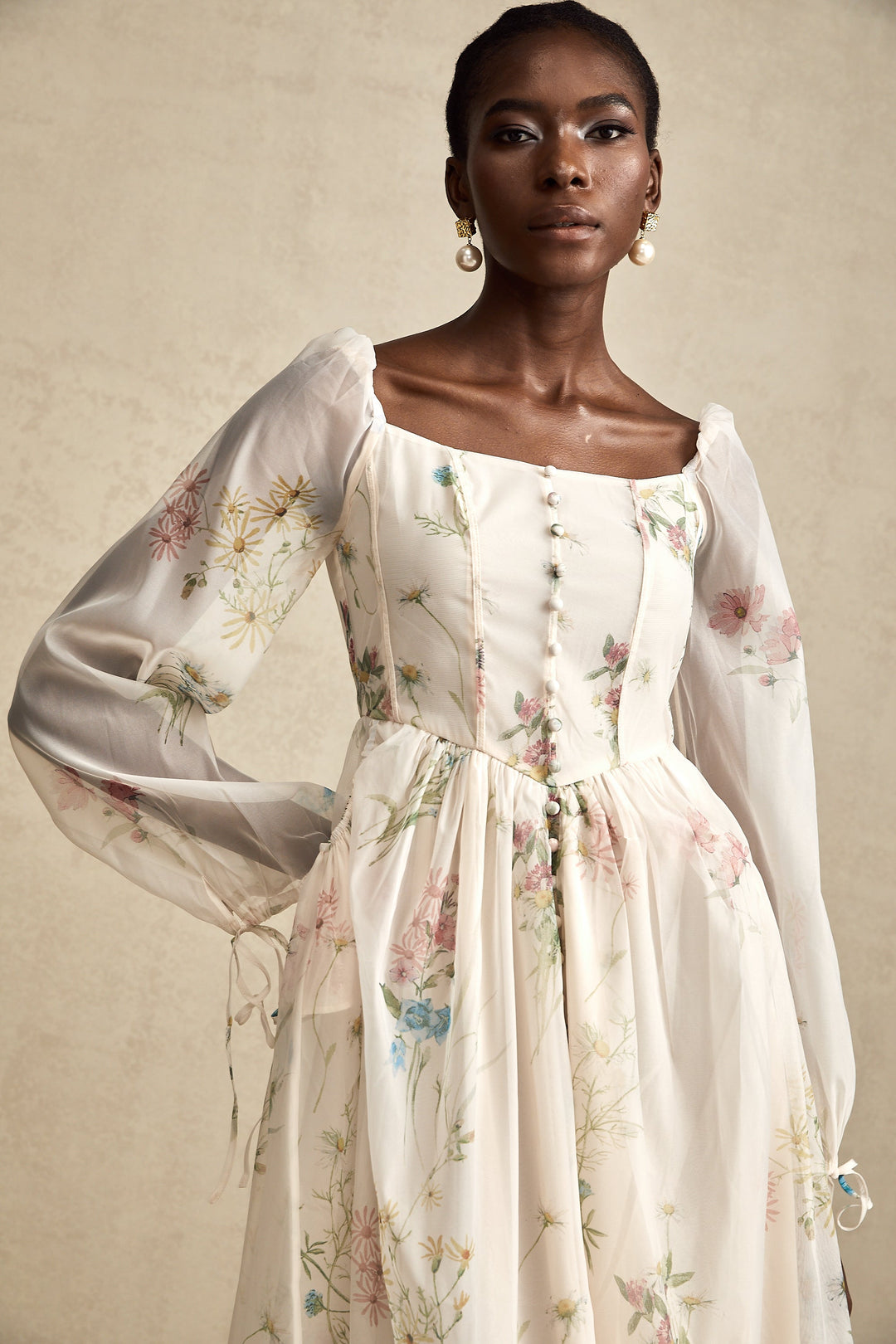 Anne midi elbise