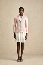 Kristal Kareli Tüvit Blazer Ceket