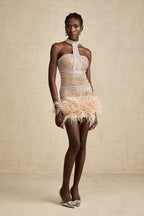 Madeleine kristal mini elbise