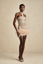 Madeleine kristal mini elbise