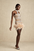 Madeleine kristal mini elbise