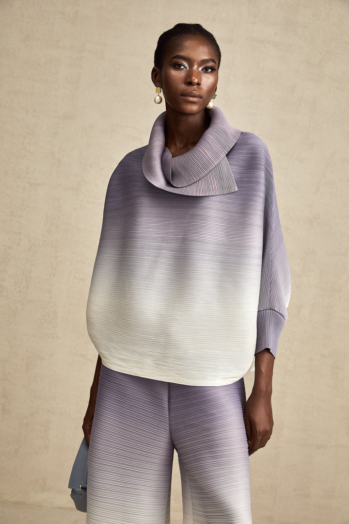 Kırışık Bluz Ve Pantolon Uyumlu Takım