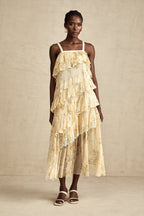 Juliette dantel midi elbise