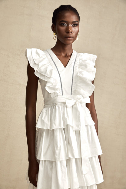 Catherine midi elbise
