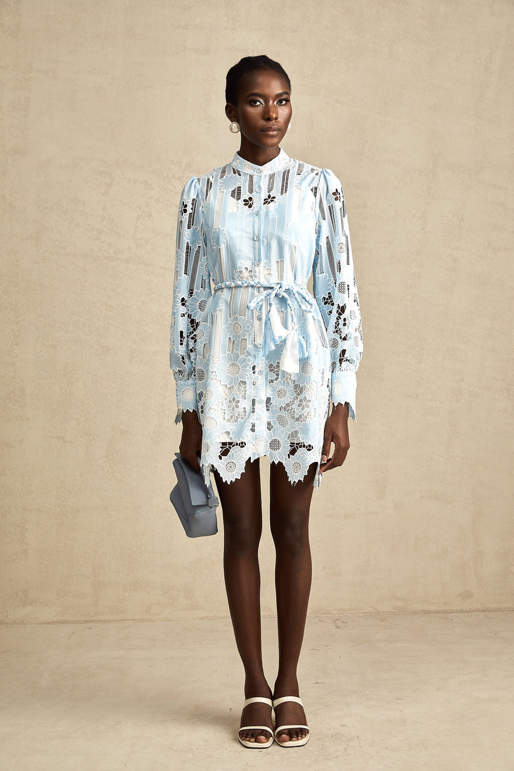 Catherine dantel mini elbise