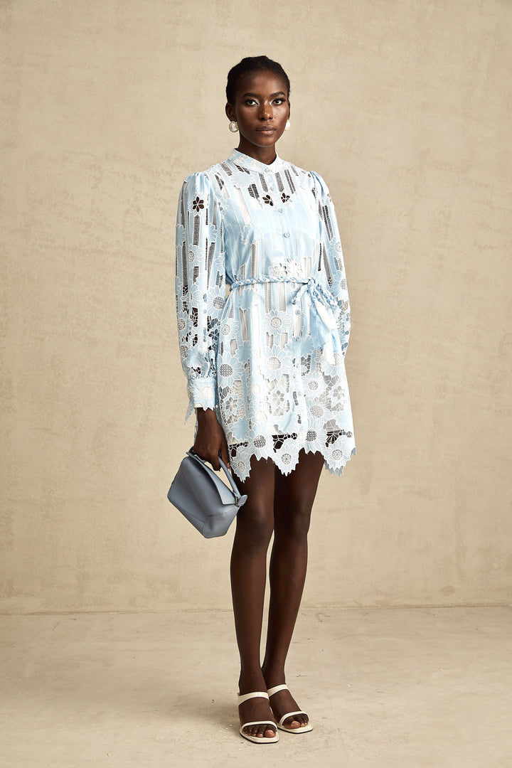 Catherine dantel mini elbise