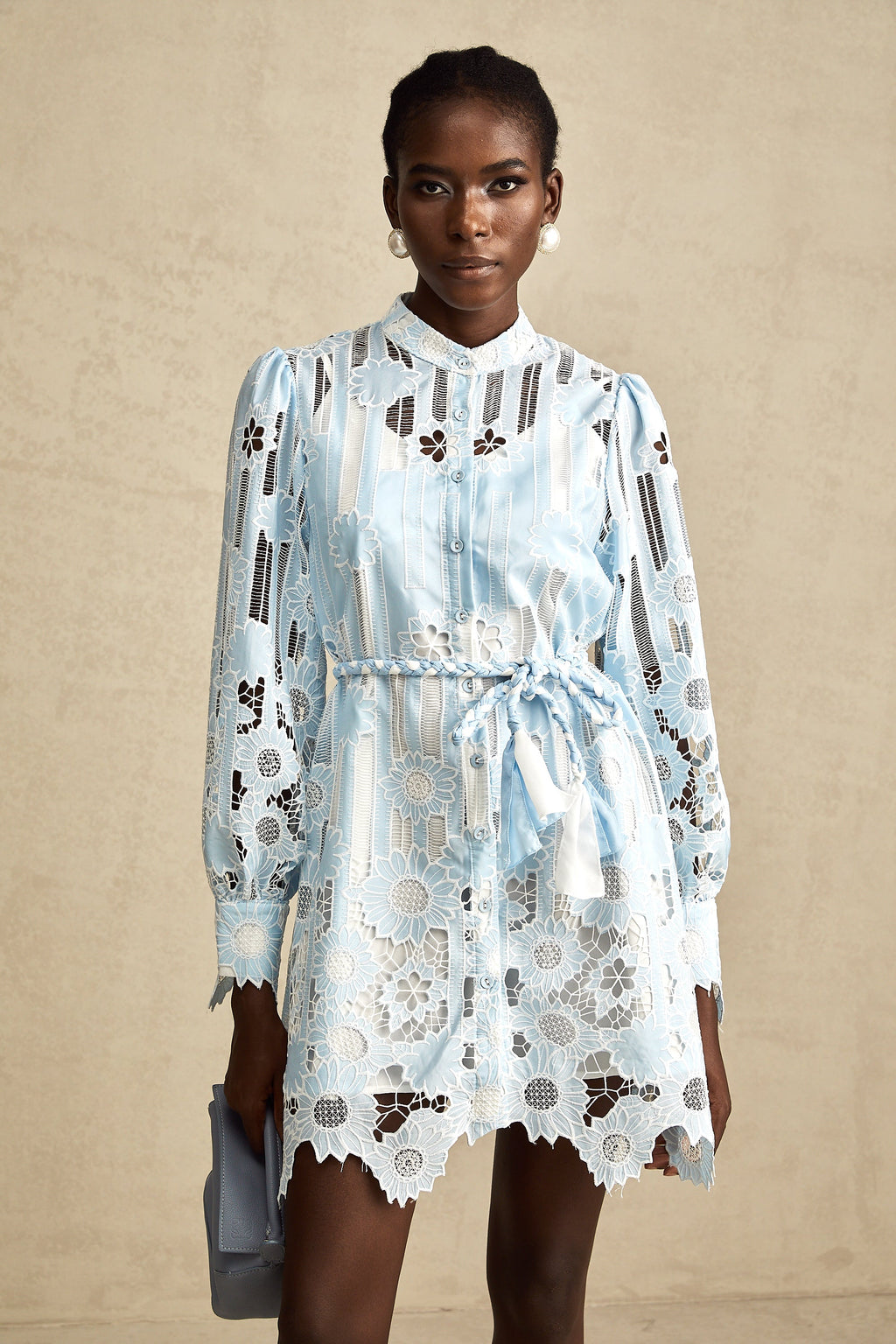 Catherine dantel mini elbise