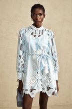 Catherine dantel mini elbise