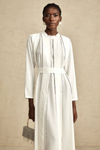 Honorine pile midi elbise