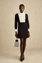 Esmée kontrast mini elbise