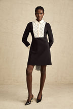 Esmée kontrast mini elbise