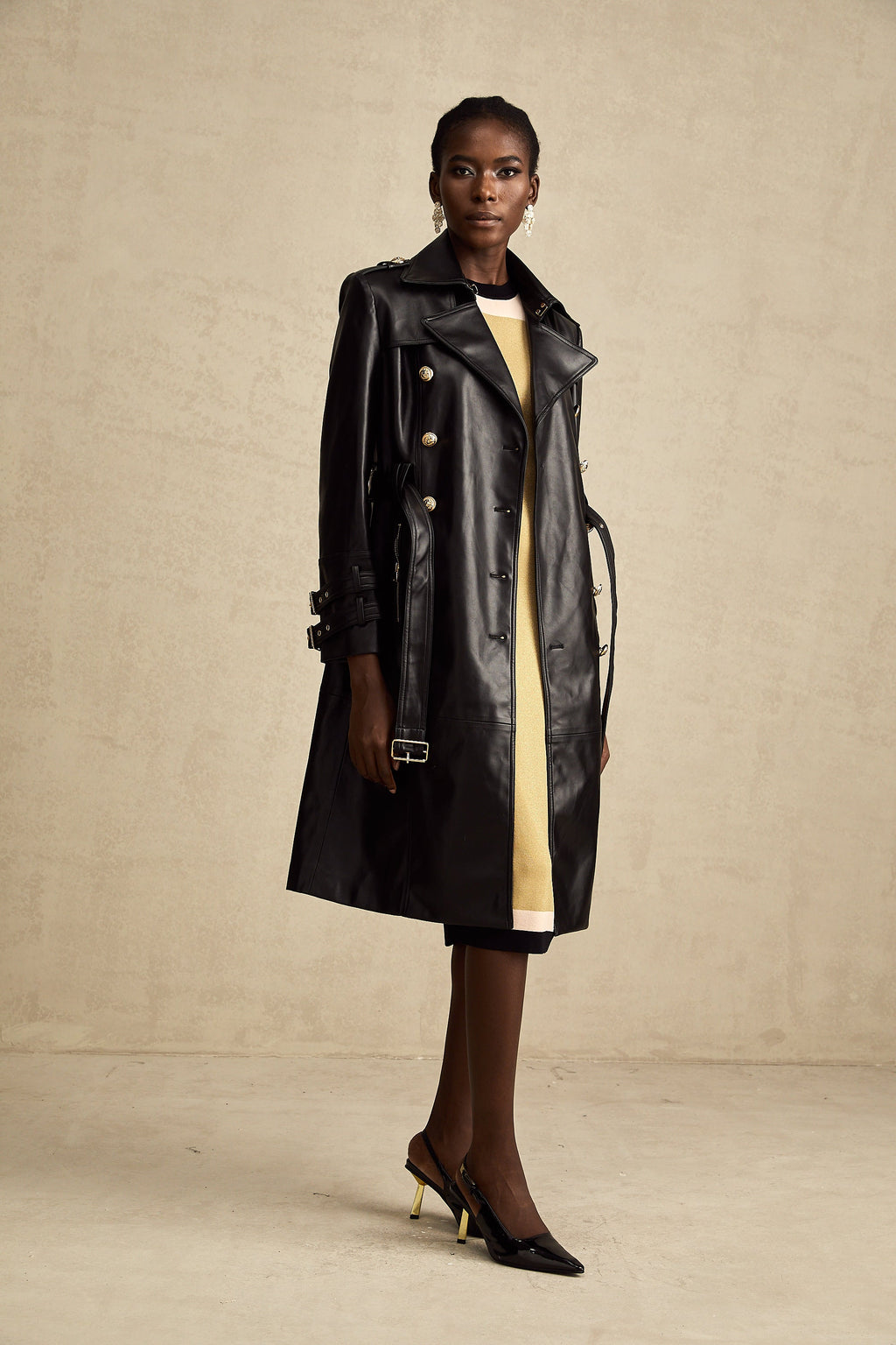 Camille Siyah Deri Kaban