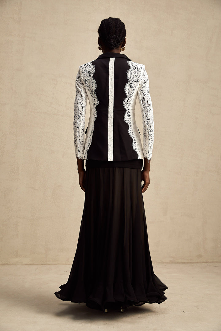 Sandrine dantel blazer ceket