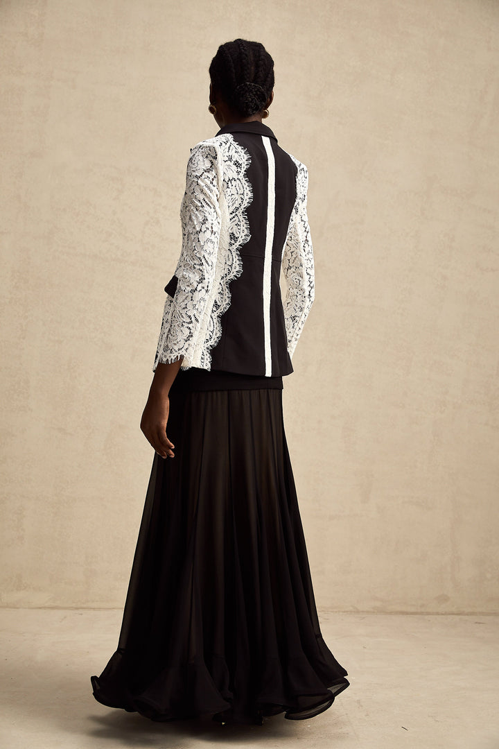 Sandrine dantel blazer ceket