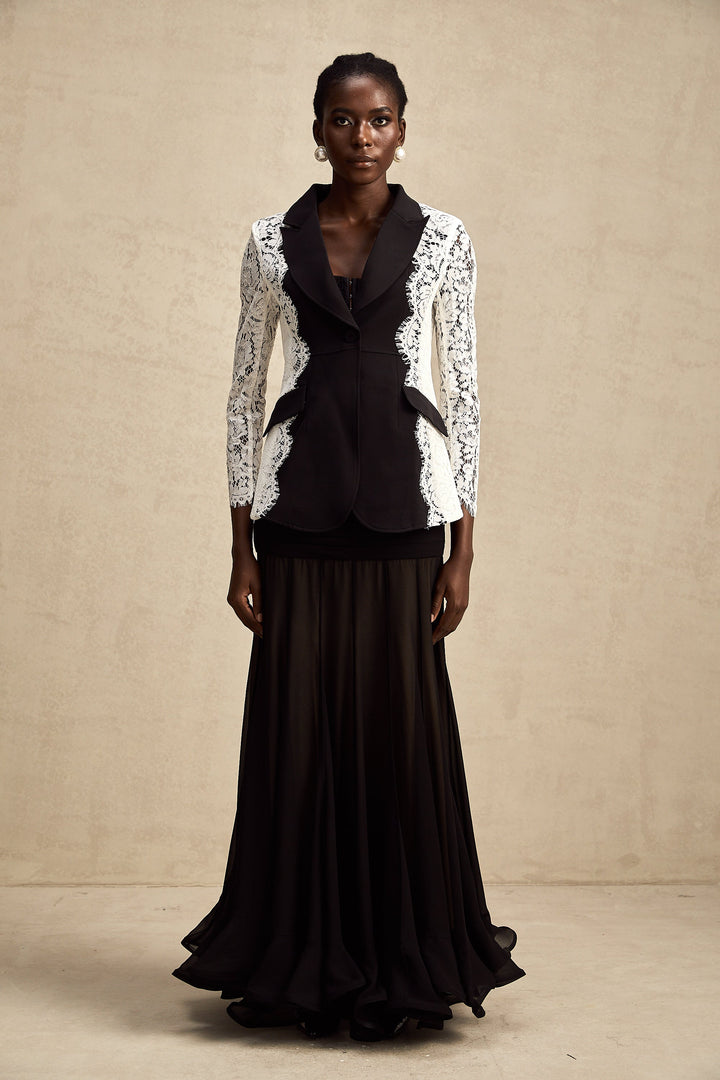 Sandrine dantel blazer ceket