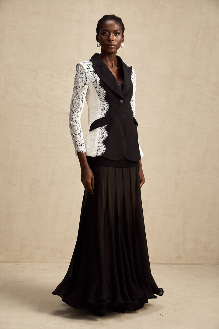 Sandrine dantel blazer ceket