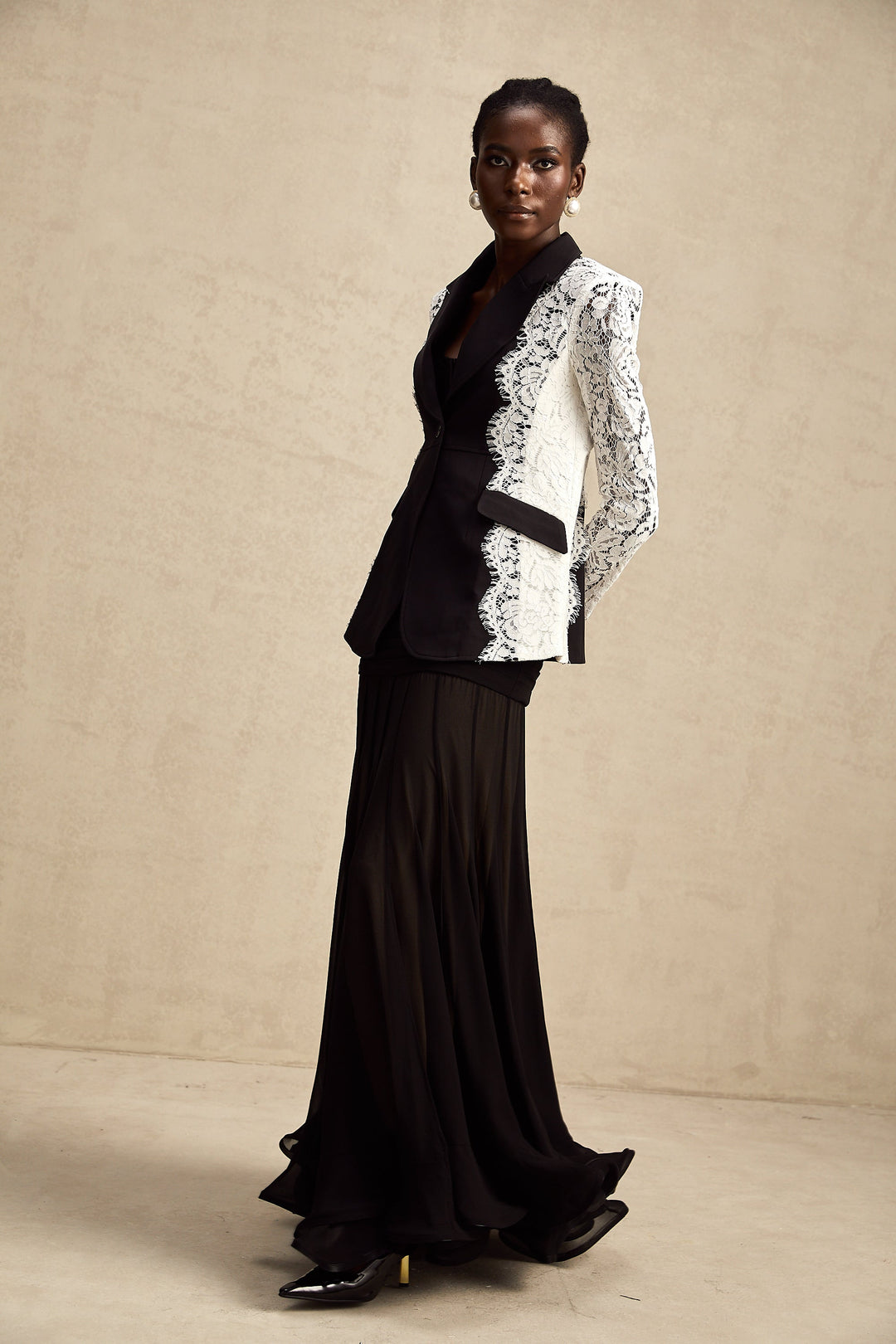 Sandrine dantel blazer ceket