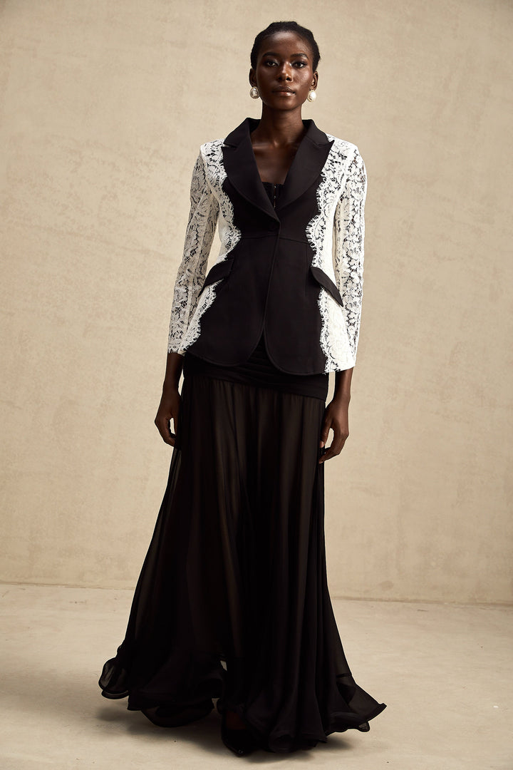 Sandrine dantel blazer ceket