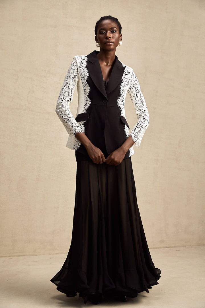 Sandrine dantel blazer ceket