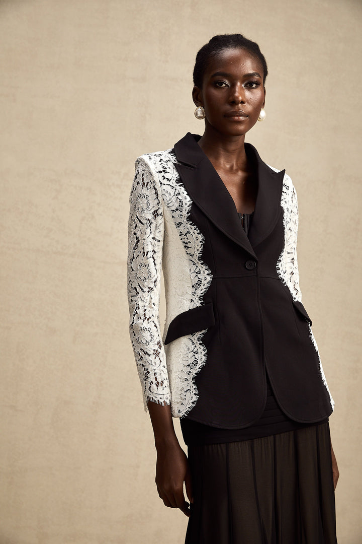 Sandrine dantel blazer ceket