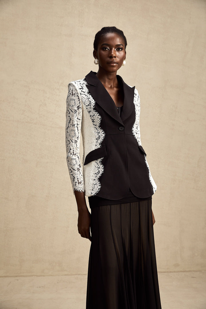 Sandrine dantel blazer ceket