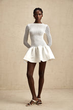 Océane dantel mini elbise