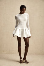 Océane dantel mini elbise