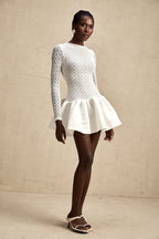 Océane dantel mini elbise