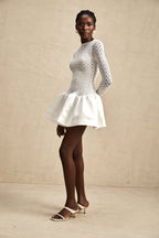 Océane dantel mini elbise