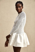 Océane dantel mini elbise