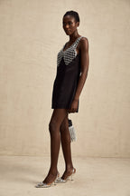 Léonore kristal mini elbise