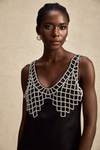 Léonore kristal mini elbise